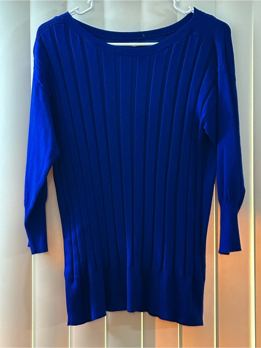 Apt. 9 Ribbed Crewneck Sweater in Royal Blue